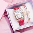 Relógio Feminino + Bracelete De Diamante - SkyFlair™