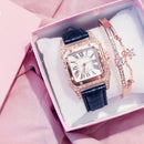 Relógio Feminino + Bracelete De Diamante - SkyFlair™