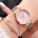 Relógio De Luxo Feminino + Bracelete - Kit Luxurious™