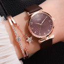 Relógio De Luxo Feminino + Bracelete - Kit Luxurious™