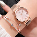 Relógio De Luxo Feminino + Bracelete - Kit Luxurious™