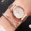 Relógio De Luxo Feminino + Bracelete - Kit Luxurious™