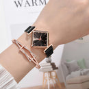 Relógio Feminino + Bracelete - EleganceLuxury™