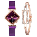 Relógio Feminino + Bracelete - EleganceLuxury™