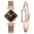 Relógio Feminino + Bracelete - EleganceLuxury™