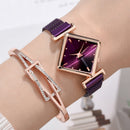 Relógio Feminino + Bracelete - EleganceLuxury™
