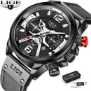 Relógio Masculino LIGE Chronograph