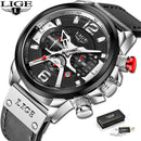 Relógio Masculino LIGE Chronograph